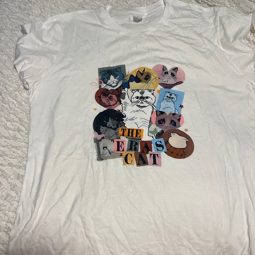 Taylor Swift The Eras Cat Graphic T-Shirt